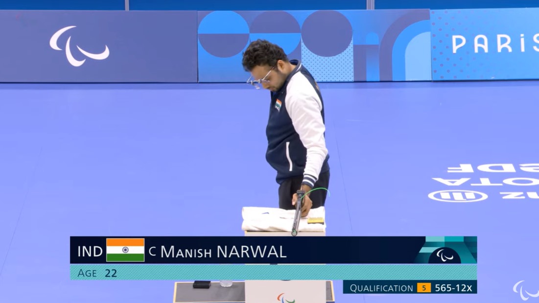 Manish Narwal Settles For Silver In Air Pistol Tournament At Paris Paralympics 2024