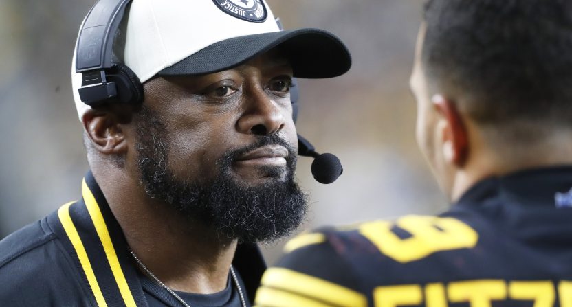 Steelers coach Mike Tomlin: ‘No need’ to title Justin Fields starting QB